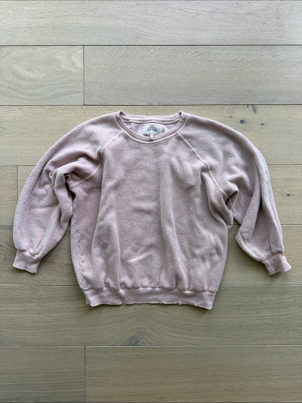 THE GREAT. Dusty Rose Crewneck Pullover Sweater Size 1 (Small)